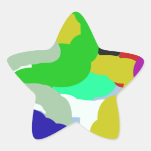 Adesito Estrela design abstrato colorido 64329