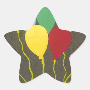 Adesito Estrela Design de Arte Gráfica dos Balões de Aniversário C