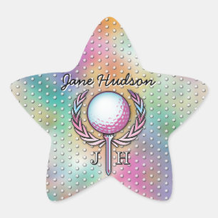 Adesito Estrela Design de Monograma Personalizado de Golfer