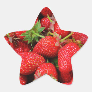 Adesito Estrela Design fresco vermelho das morangos