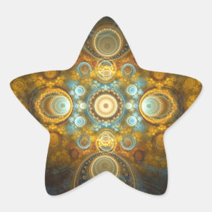 Adesito Estrela Design oriental dourado