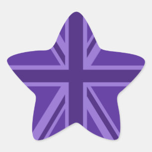 Adesito Estrela Design roxo de Union Jack