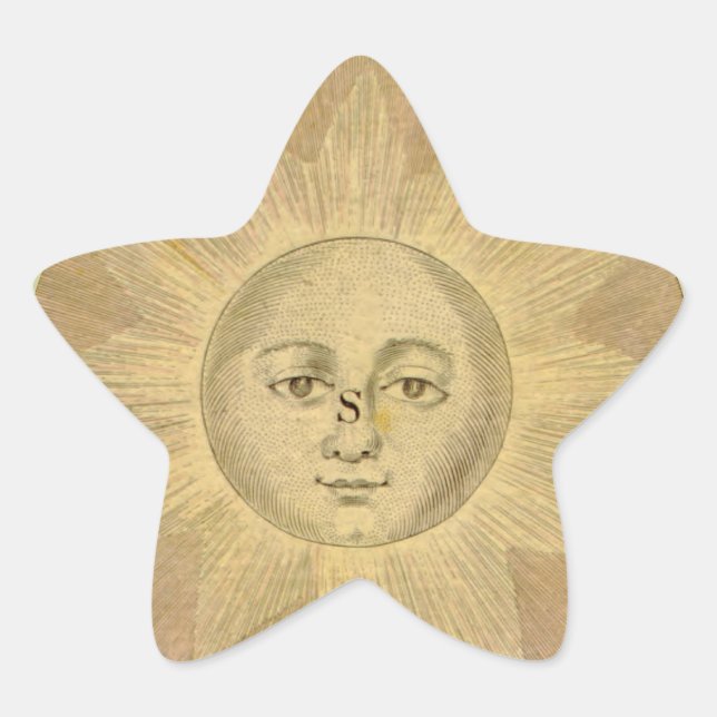 Adesito Estrela Detalhe do Sol no Mapa Antiquado de Bowles, cerca  (Frente)