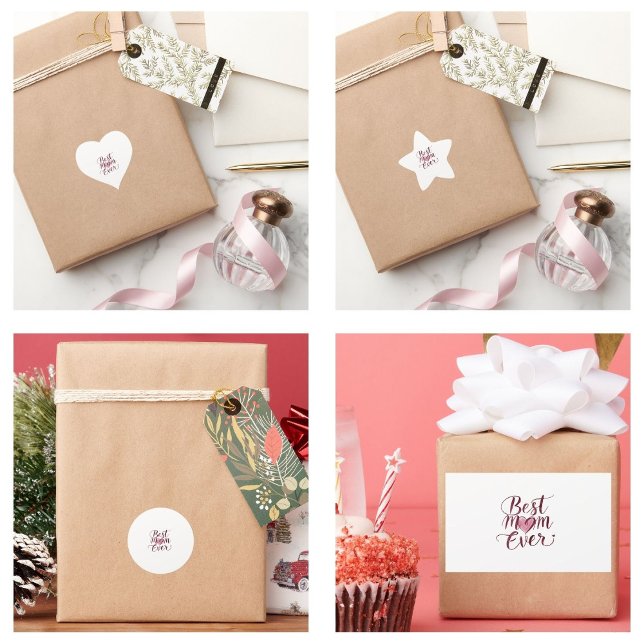 Adesito Estrela Dia de as mães Feliz, Melhor Mãe (Happy Mother's Day Best Mom Ever stickers)