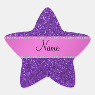 Adesito Estrela Diamantes roxos conhecidos personalizados do