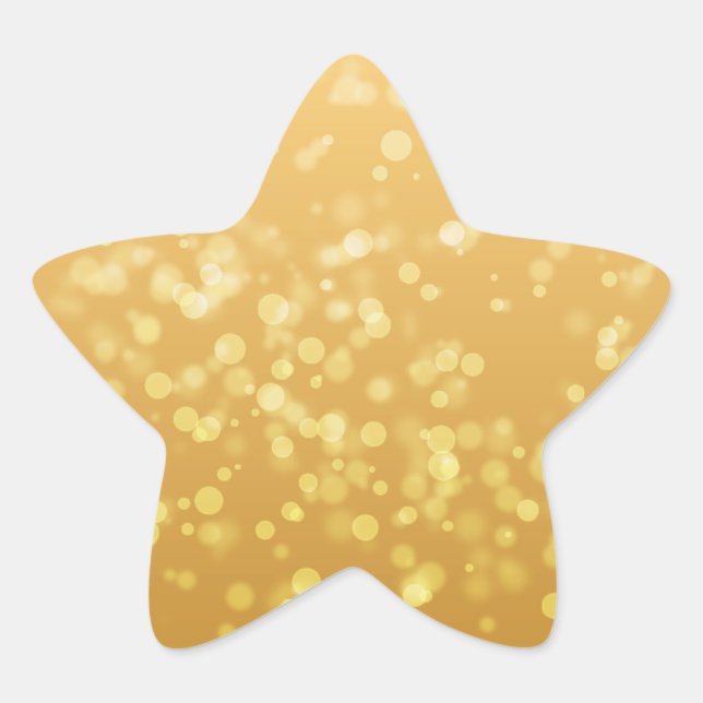 Adesito Estrela Dourado Faux Sticker (Frente)