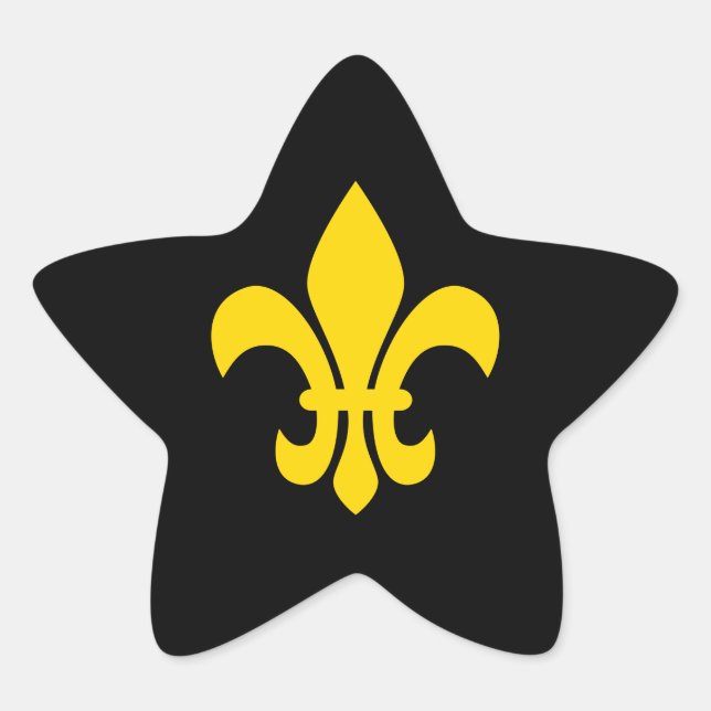 Adesito Estrela Dourado Fleur de Lis (Frente)