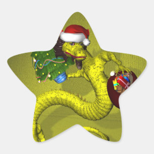 Adesito Estrela Dragão Amarelo
