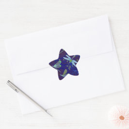 Adesito Estrela Dragonfly Blues Star Sticker