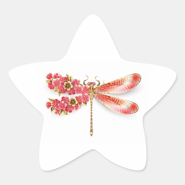 Adesito Estrela Dragonfly com joalheria sakura (Frente)