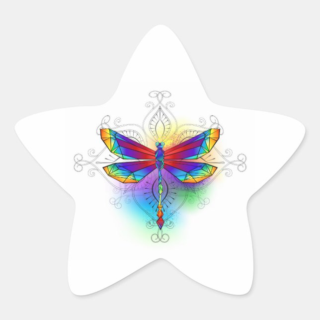 Adesito Estrela Dragonfly Poligonal (Frente)