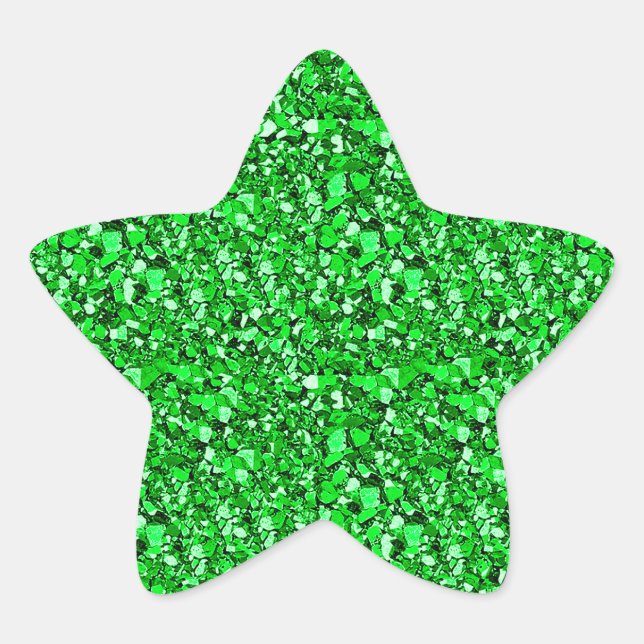 Adesito Estrela Druzy Crystal - esmeralda verde (Frente)