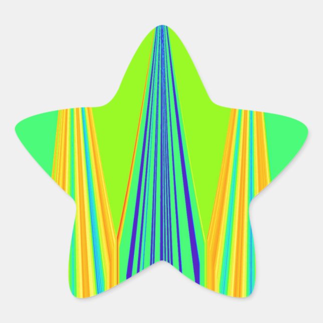 Adesito Estrela Edgy Geometry Neon Design (Frente)