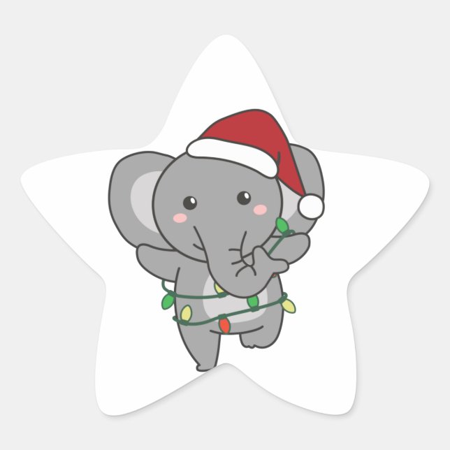 Adesito Estrela Elefante de Natal - Elefantes - Estrela de Elefant (Frente)