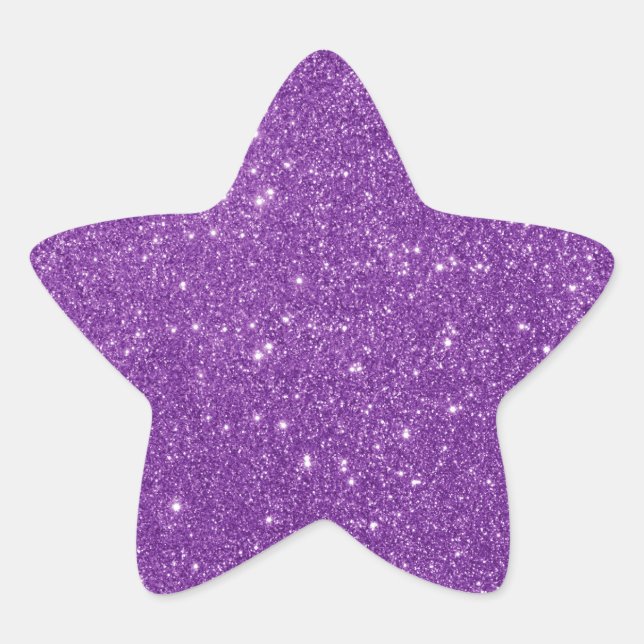 Adesito Estrela Elegante com brilho roxo (Frente)