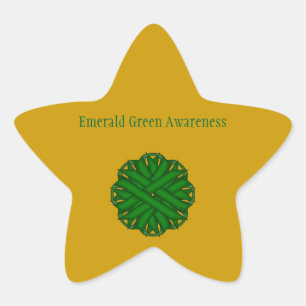 Adesito Estrela Emerald Green Flower Ribbon por Kenneth Yoncich