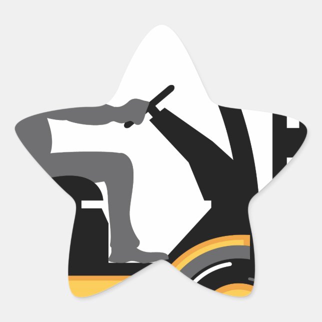 Adesito Estrela Empilhadeira amarela (Frente)