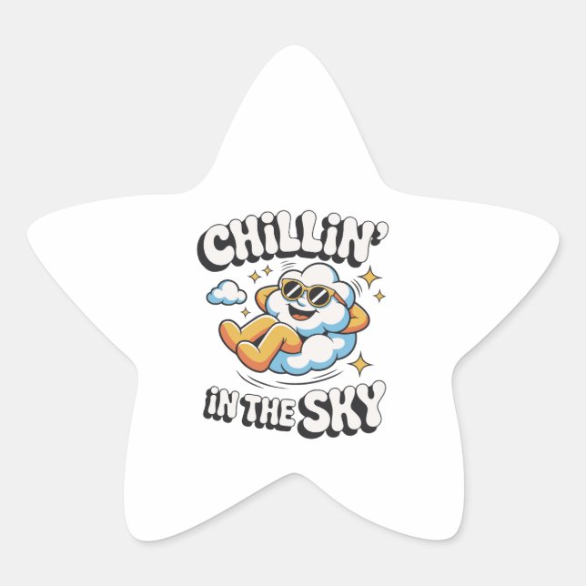 Adesito Estrela Enfileirando no Design da Nuvem Céu para Soma Dive (Frente)