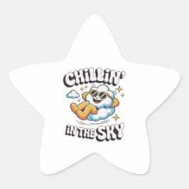 Adesito Estrela Enfileirando no Design da Nuvem Céu para Soma Dive