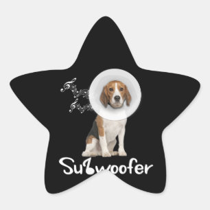 Adesito Estrela Engraçado Beagle Dog Lover Sub-Woofer Gift
