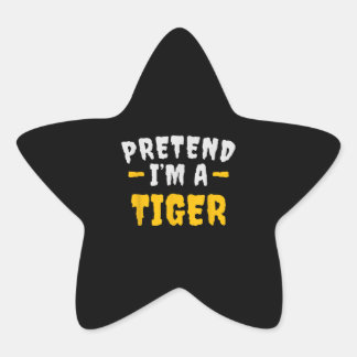 Adesito Estrela Engraçado Fingir O Tiger, Preguiçoso Figurino De H