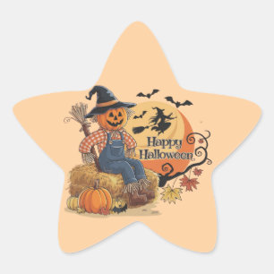 Adesito Estrela Escarneiro Pumpkin Halloween Rustic Vibs Art
