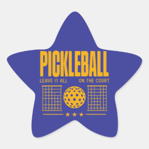 Adesito Estrela Espírito De Pickleball - Deixe Tudo Na Corte