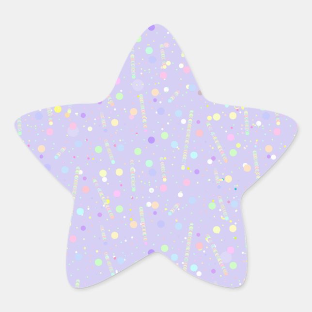 Adesito Estrela Estética púrpura pastel-branca (Frente)