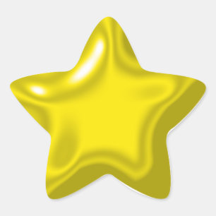 Adesito Estrela Estilo de Balão Amarelo