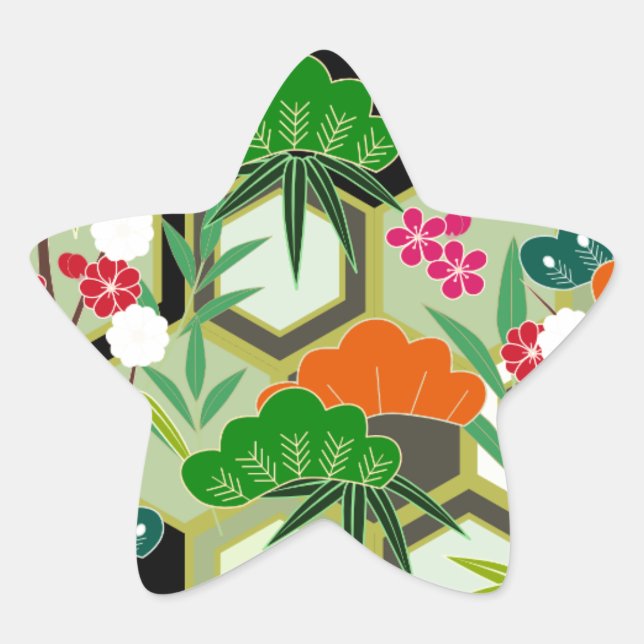 Adesito Estrela Estilo Japonês do Dia do ano novo (Frente)