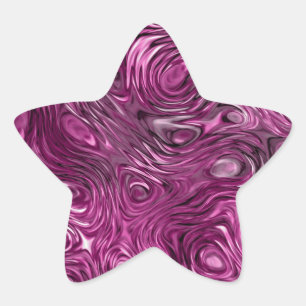 Adesito Estrela Estrela adesiva de impressão cor rosa quente