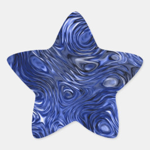 Adesito Estrela Estrela adesiva impressão azul brilhante