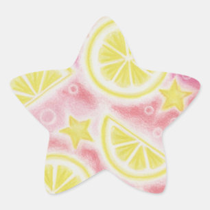 Adesito Estrela Estrela adesiva "limonada" rosa