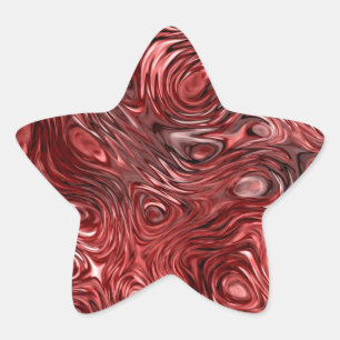 Adesito Estrela Estrela adesiva Molten Red impressão