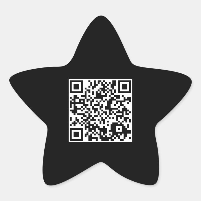 Adesito Estrela estrela de código QR personalizável (Frente)