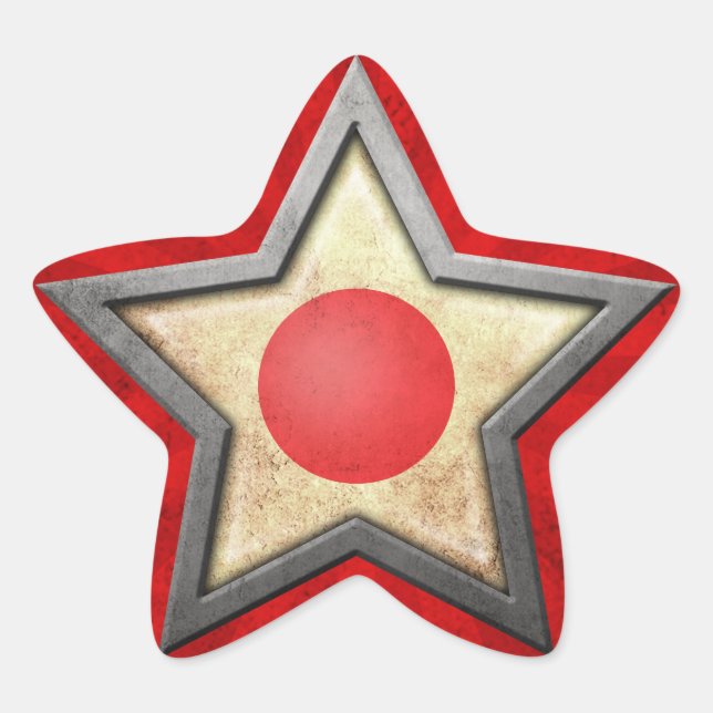 Adesito Estrela Estrela de Sinalizador Japonesa com Raios de Luz (Frente)