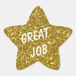 Adesito Estrela Estrela Dourada de Mensagem Personalizada com Text