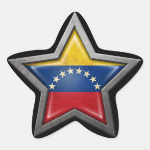 Adesito Estrela Estrela venezuelana da bandeira no preto