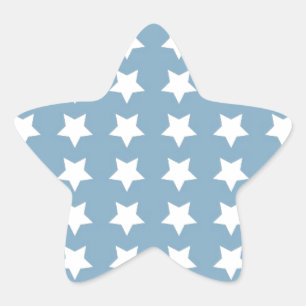 Adesito Estrela Estrelas brancas no azul cinzento