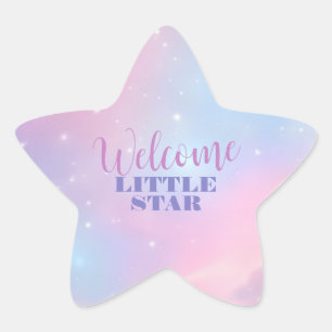 Adesito Estrela Estrelas da Galáxia Pastel Cósmica Rosa Etérea Azu