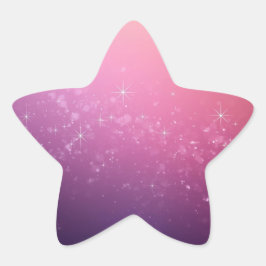 Adesito Estrela Estrelas No Espaço Rosa