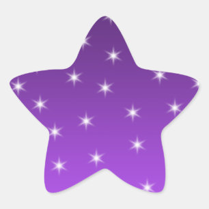 Adesito Estrela Estrelas roxas e brancas, teste padrão