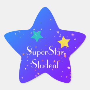 Adesito Estrela Estudante SuperStar com estrelas