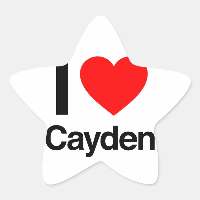 Adesito Estrela eu amo cayden (Frente)