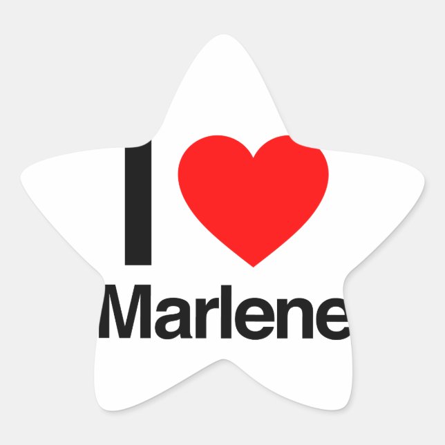 Adesito Estrela eu amo marlene (Frente)