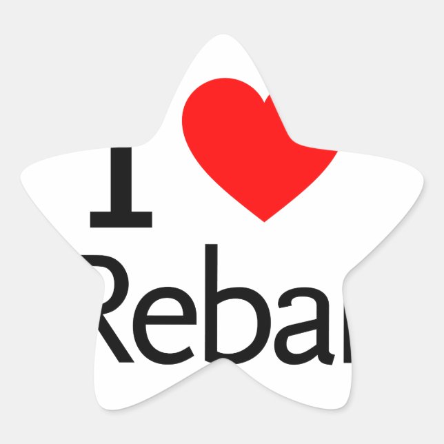 Adesito Estrela Eu Amo Rebar (Frente)