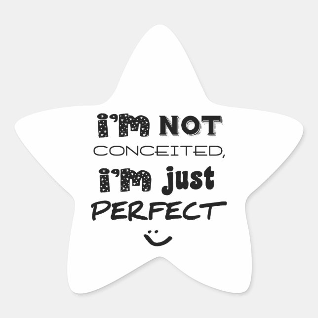 Adesito Estrela Eu não estou convencido, eu sou apenas perfeito (Frente)