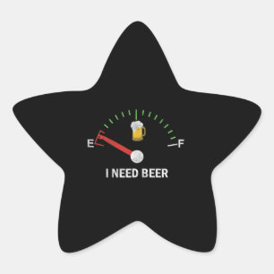 Adesito Estrela Eu Preciso De Cerveja, Cerveja Gage, Olhar Desapon