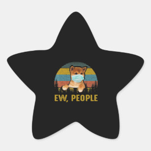 Adesito Estrela Ew Pessoas Vintage   Presente para cães Retro Aki