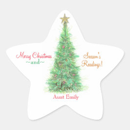 Adesito Estrela Ex-livro de presente de Natal personalizado